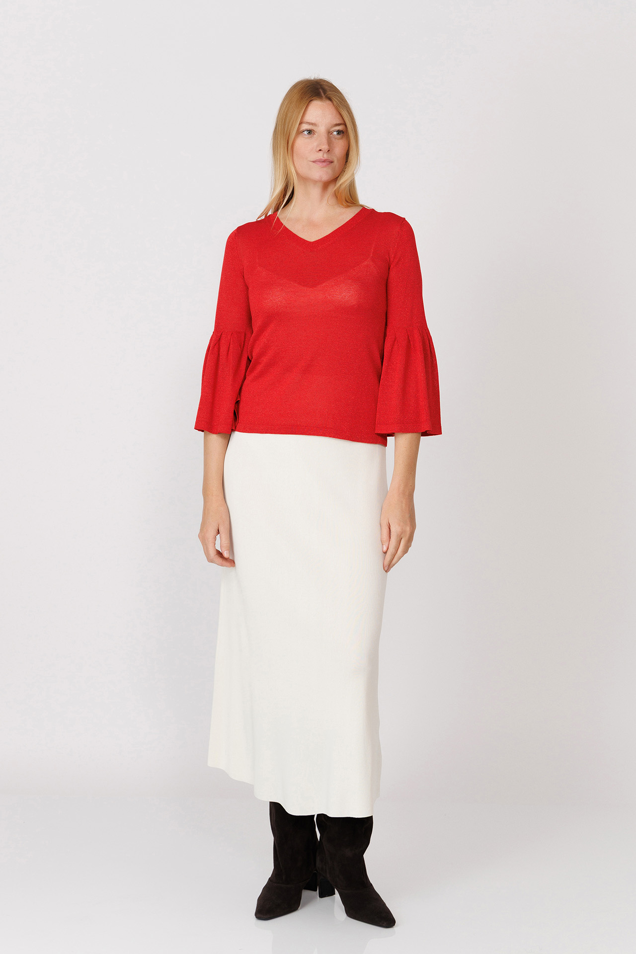 BLUZĂ DIN TRICOT FIN CU LUREX 3540DL