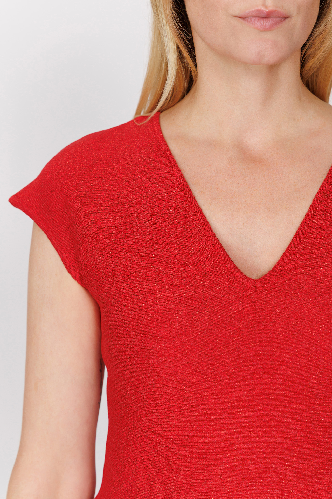 BLUZĂ DIN TRICOT FIN CU LUREX 3536DL
